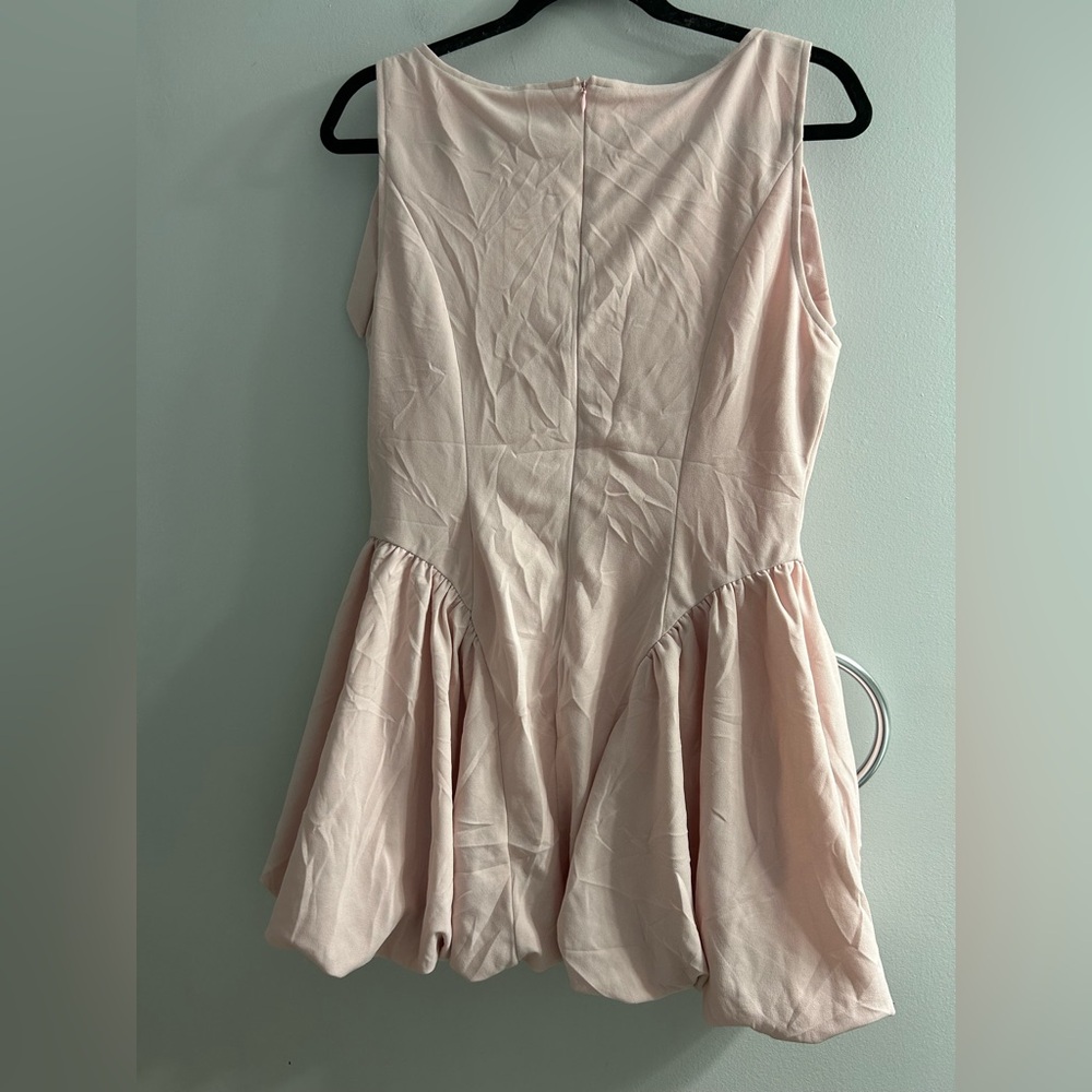 NWT cider bubble hem drop waist mini dress pink - Picture 4 of 8